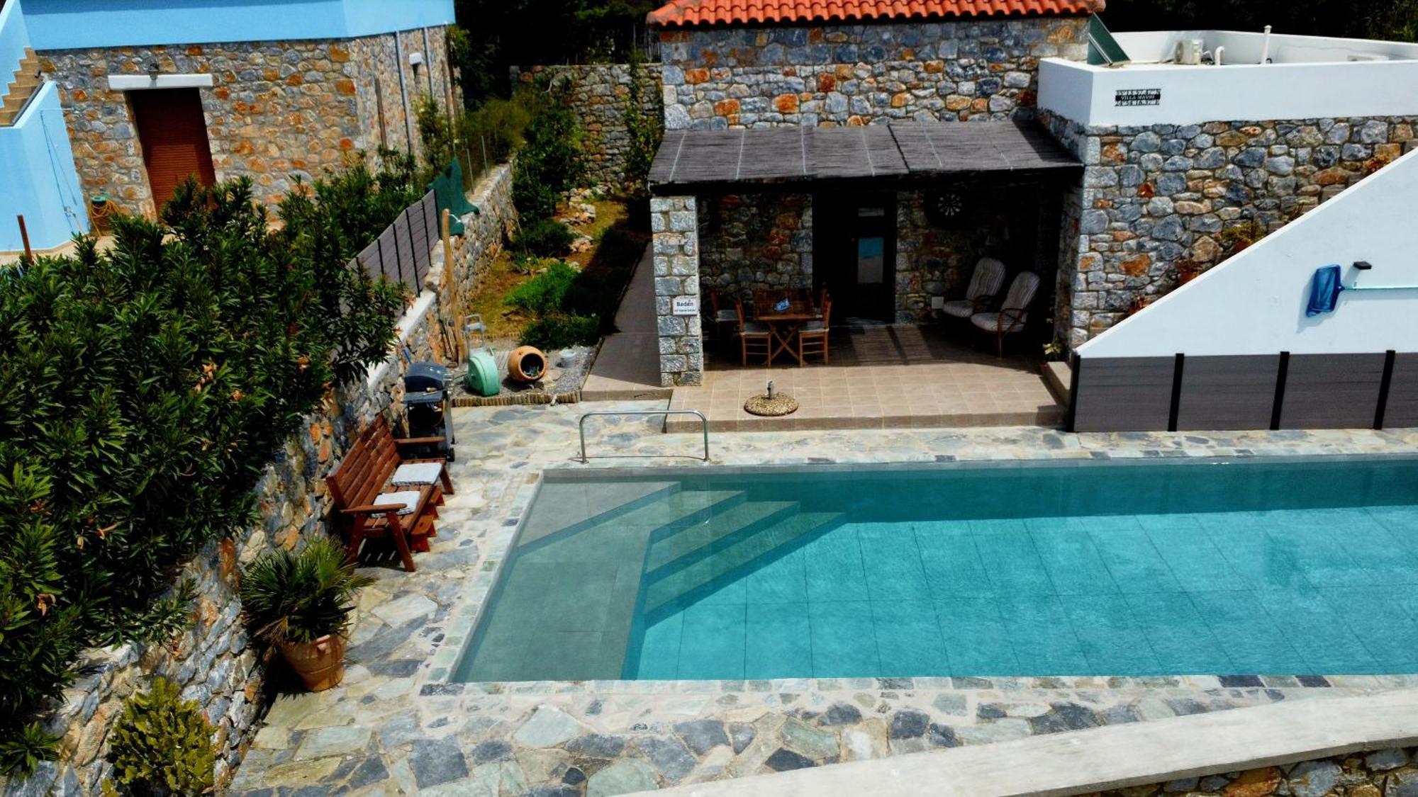 Villa Mavri Ruhige Private Pool Villa, Meerblick Agia Paraskevi  Buitenkant foto