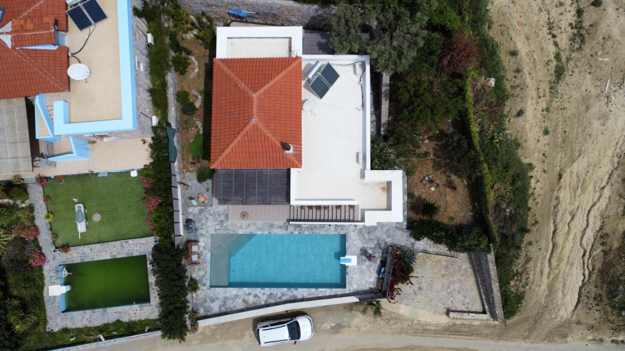 Villa Mavri Ruhige Private Pool Villa, Meerblick Agia Paraskevi  Kamer foto