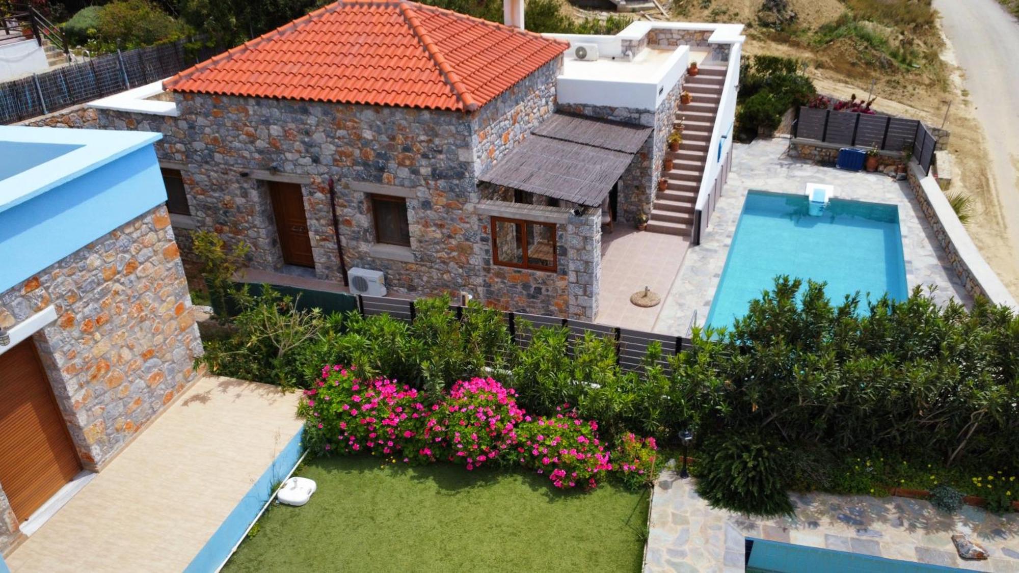 Villa Mavri Ruhige Private Pool Villa, Meerblick Agia Paraskevi  Kamer foto